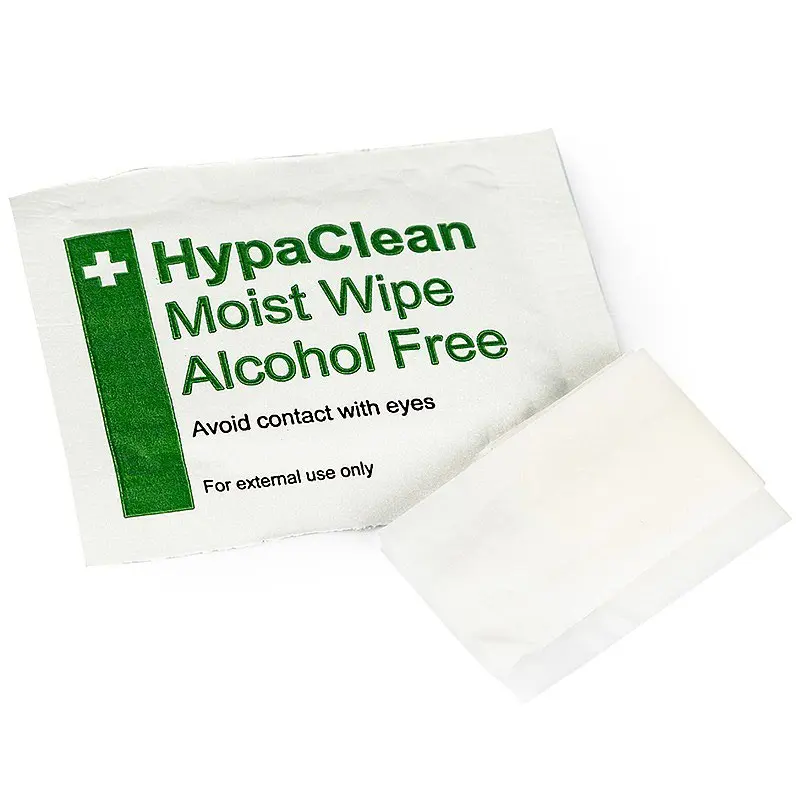 HypaClean Moist Wipes Alcohol Free Pack of 100 D5218