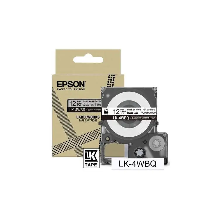 Epson Iron Black on White LK 4WBQ Ink Cartridge 12mmx5m C53S654024