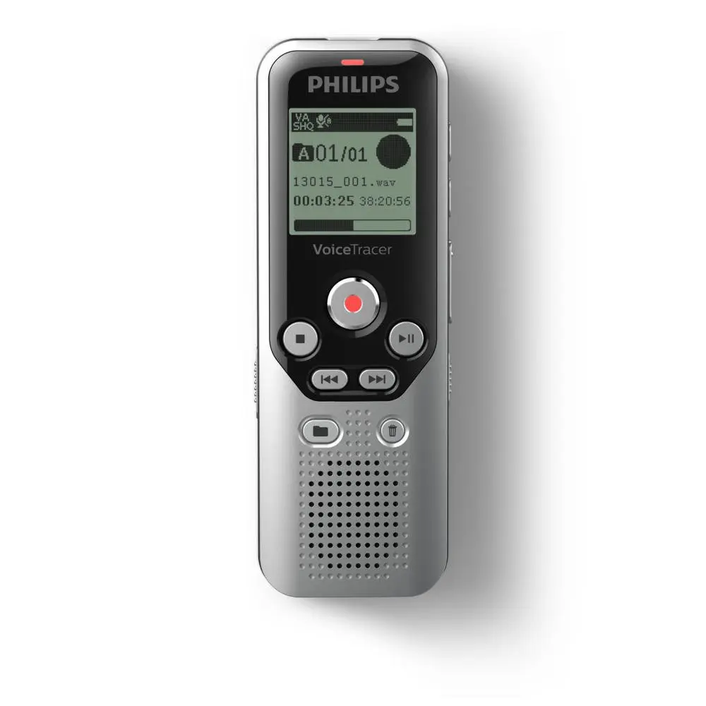 Philips Dictation DVT1250 VoiceTracer Audio Recorder MicroSD 8GB Memory