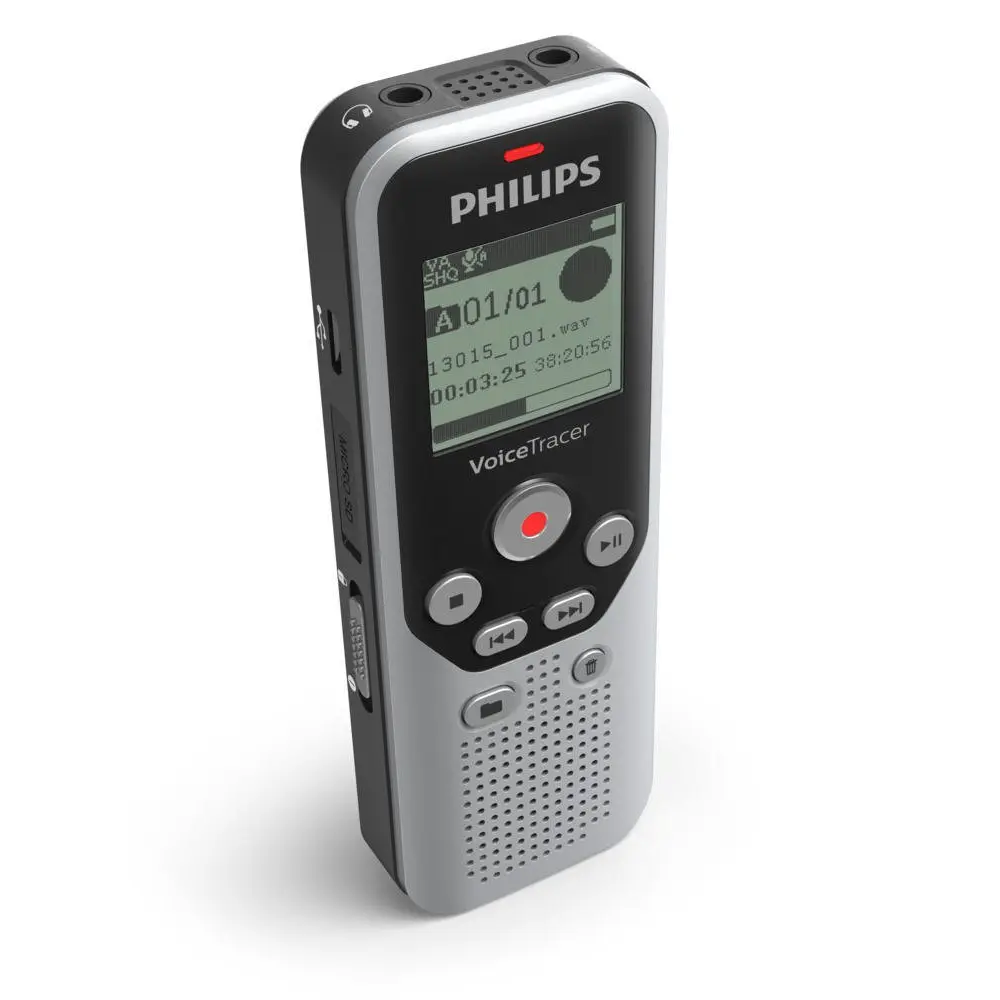 Philips Dictation DVT1250 VoiceTracer Audio Recorder MicroSD 8GB Memory