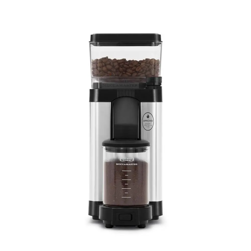 Moccamaster KM5 Burr Coffee Grinder Polished Silver