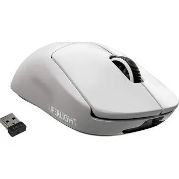 Logitech G Pro X Superlight 25400 DPI RF Wireless Gaming Mouse White