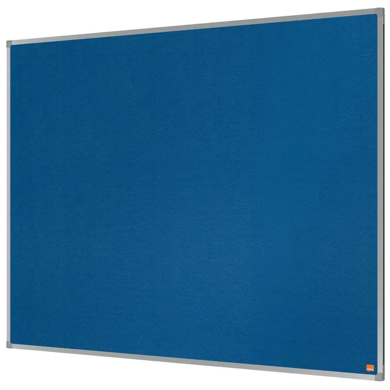 Nobo Felt Notice Board Aluminium Trim 1200x900mm Blue