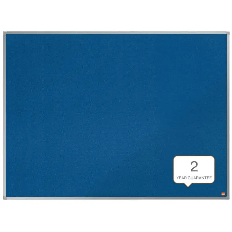 Nobo Felt Notice Board Aluminium Trim 1200x900mm Blue