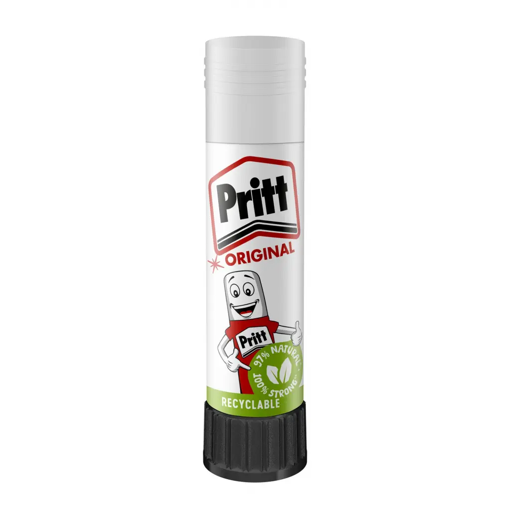 Pritt Original Glue Stick Sustainable Long Lasting Strong Adhesive Solvent Free Value Pack 22g (Pack 6) - 1456071