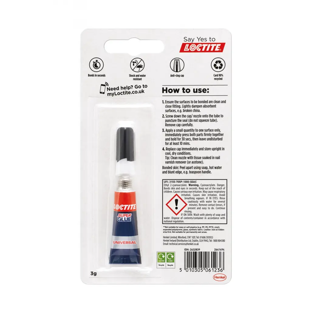 Loctite Super Glue Original Liquid 3g 2633195