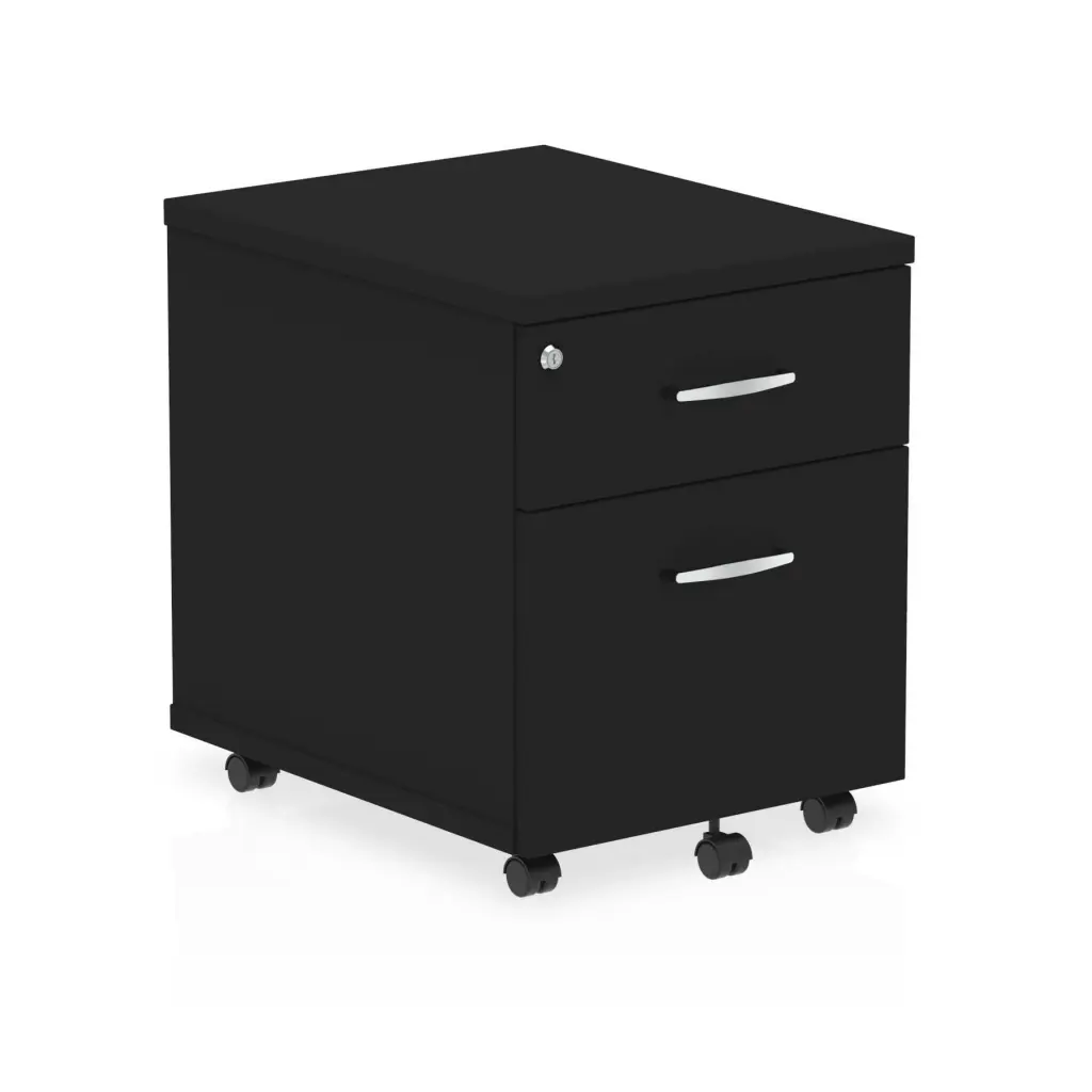 Dynamic Impulse 2 Drawer Mobile Pedestal Black I004298