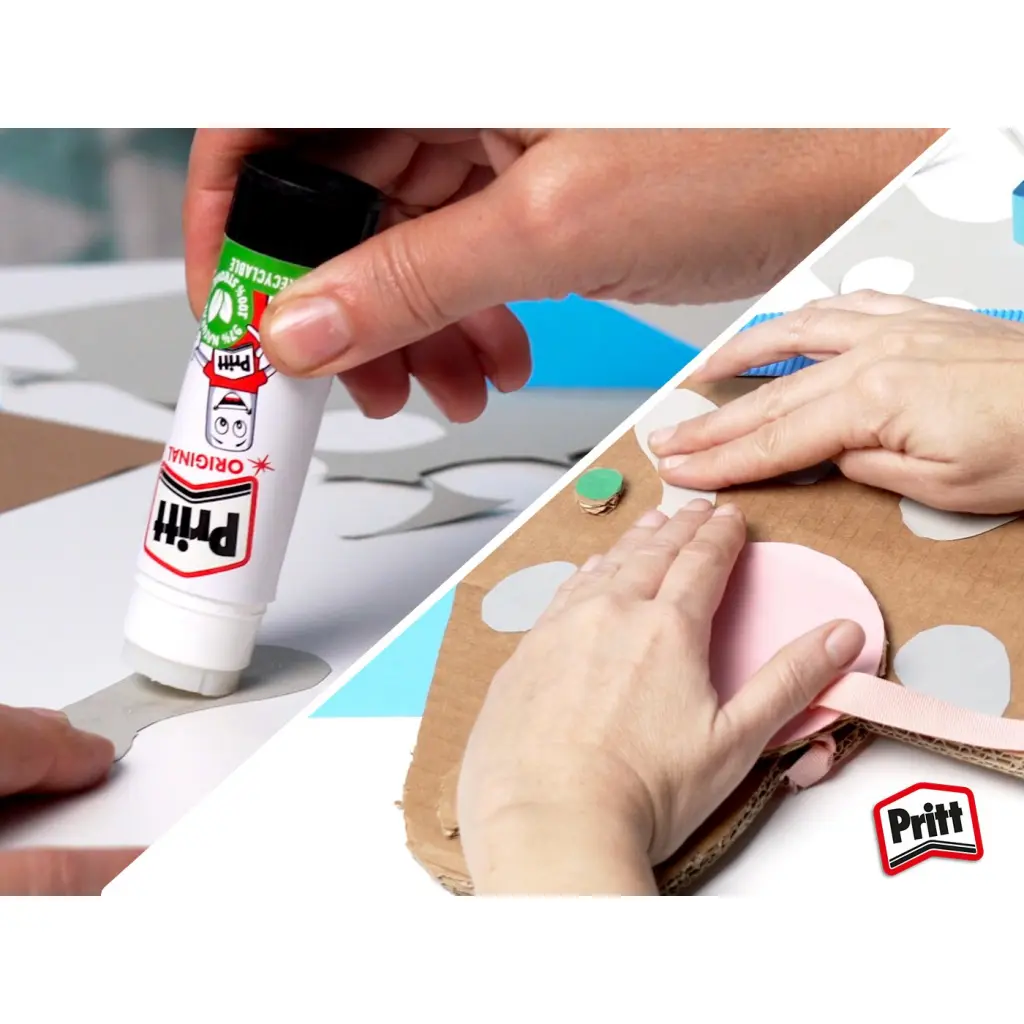 Pritt Original Glue Stick Sustainable Long Lasting Strong Adhesive Solvent Free Retail Hanging Card Value Pack 43g (Pack 12) - 1456075