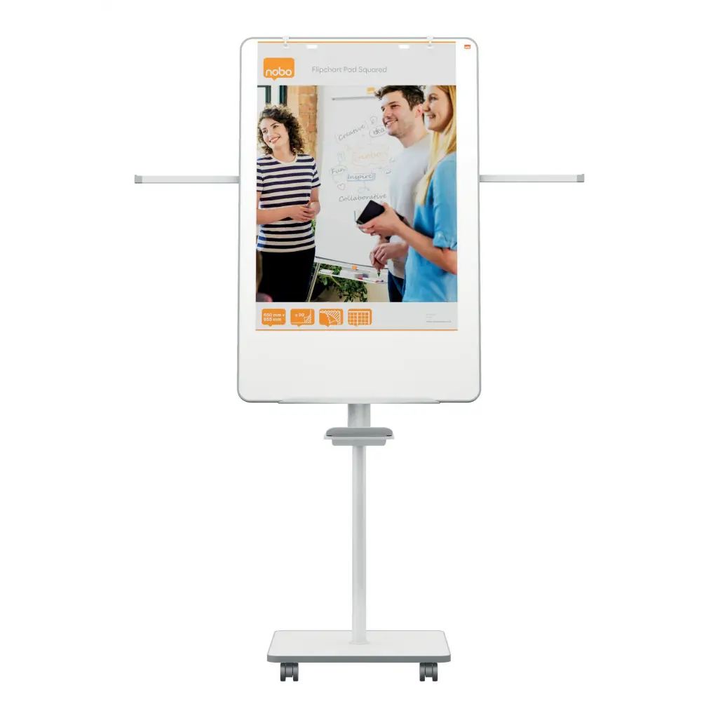 Nobo Move & Meet Flipchart Easel 700 x 1000mm - 1915644