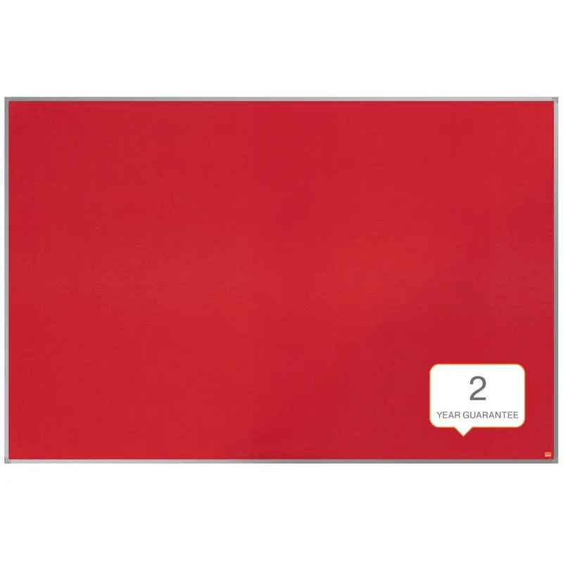 Nobo Essence Felt Notice Board Red 1800x1200mm - 1904068