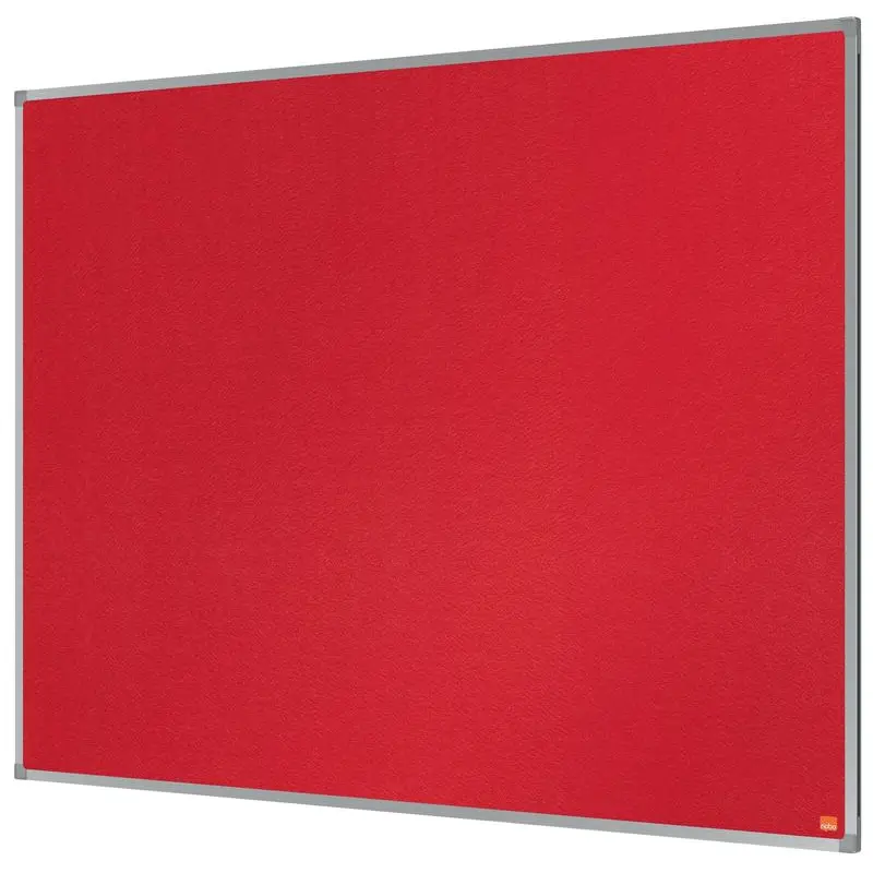 Nobo Essence Felt Notice Board Red 1200x900mm - 1904067