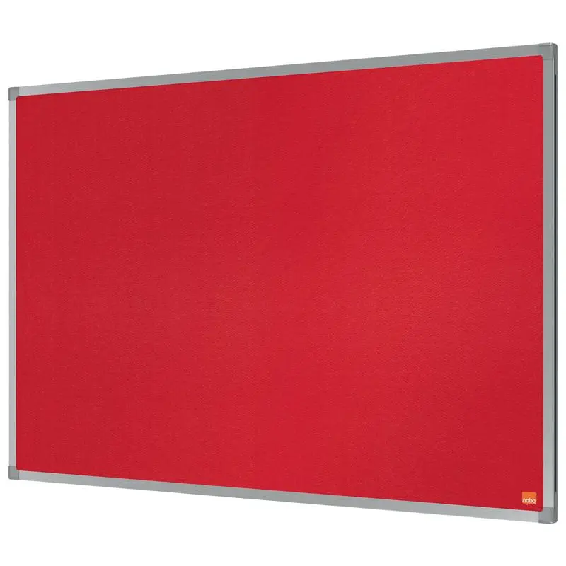 Nobo Essence Felt Notice Board Red 900x600mm - 1904066