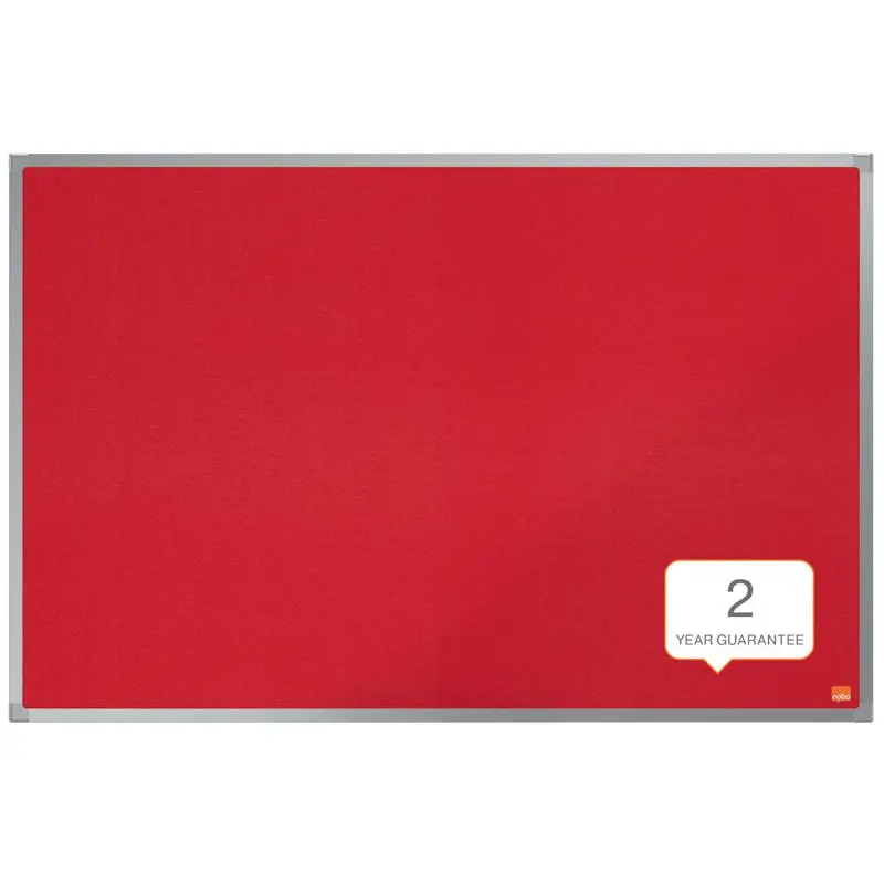 Nobo Essence Felt Notice Board Red 900x600mm - 1904066