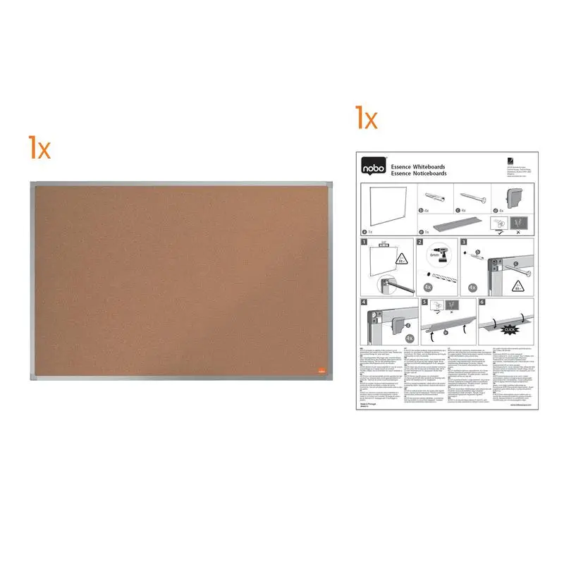 Nobo Essence Notice Board Cork 1800x1200mm - 1903997