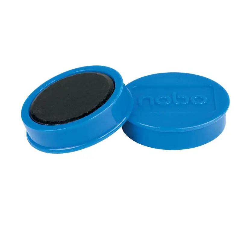 Nobo Whiteboard Magnets 38mm Blue (Pack 10) - 1915313