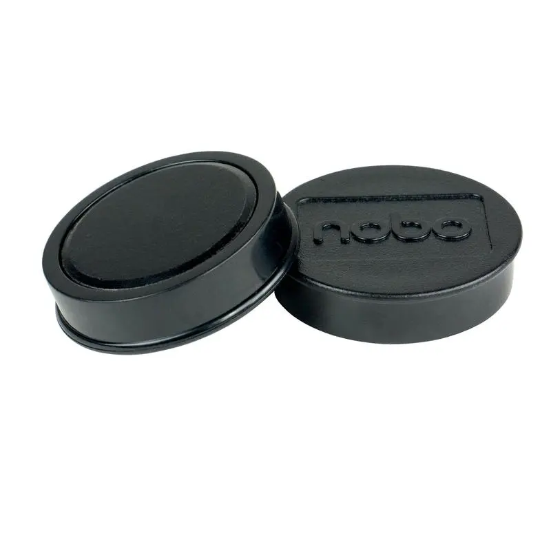 Nobo Whiteboard Magnets 38mm Black (Pack 10) - 1915312