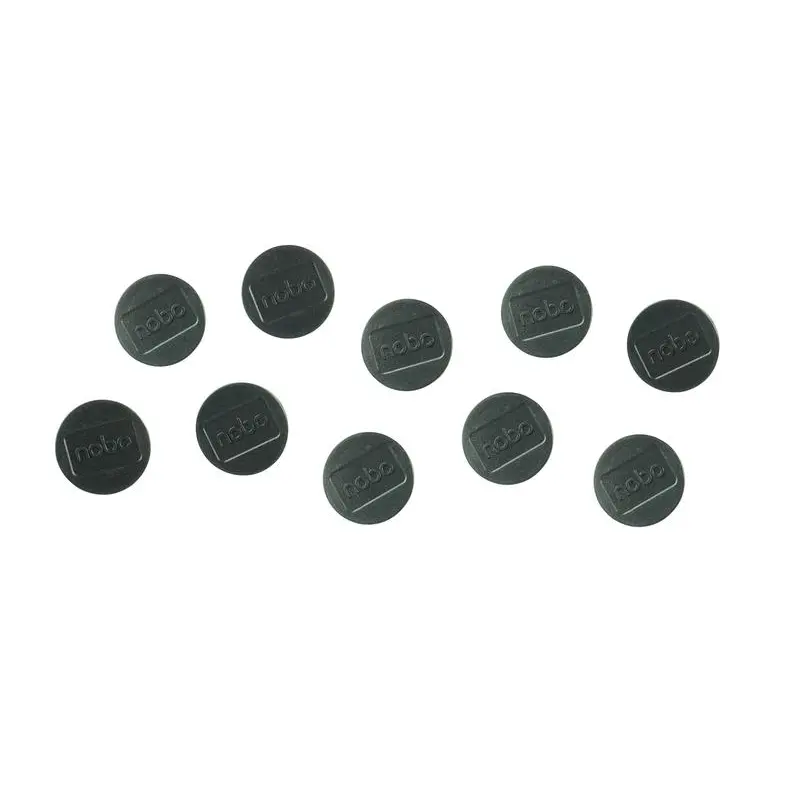 Nobo Whiteboard Magnets 38mm Black (Pack 10) - 1915312