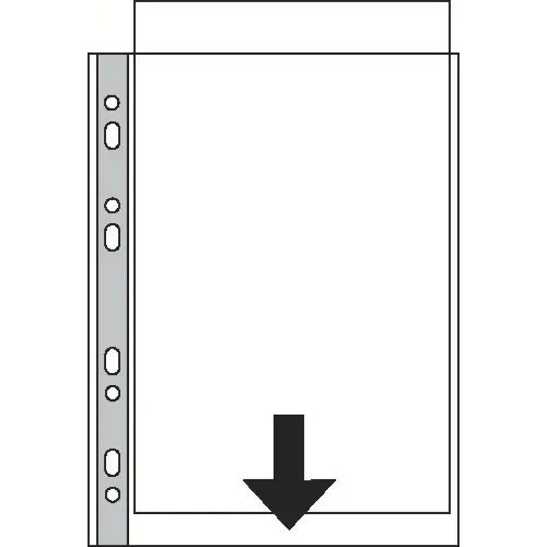 Esselte Punched Pocket Pocket Standard A3 Portrait PP 85 Micron (Pack 10) - 47181