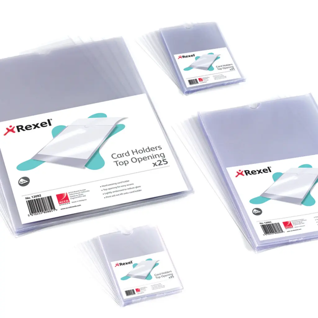 Rexel Cardholder A5 PVC (Pack 25) - 12060