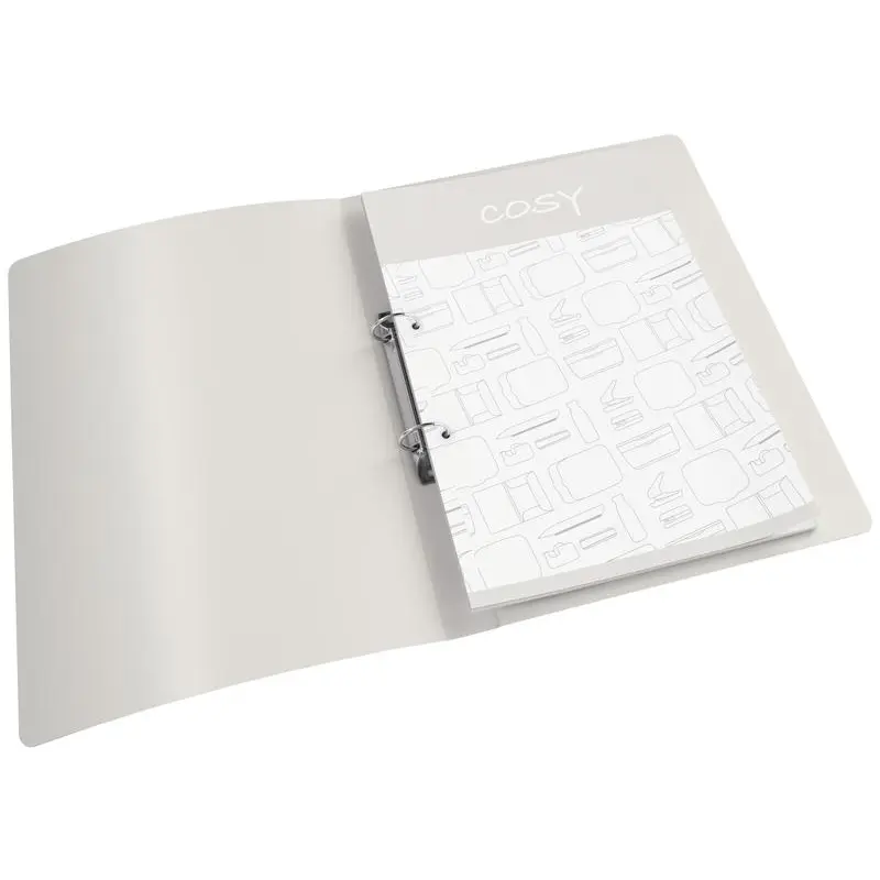 Leitz Ringbinder Cosy A4 PP 2RR 25mm Velvet Grey (Pack 10) - 42380089