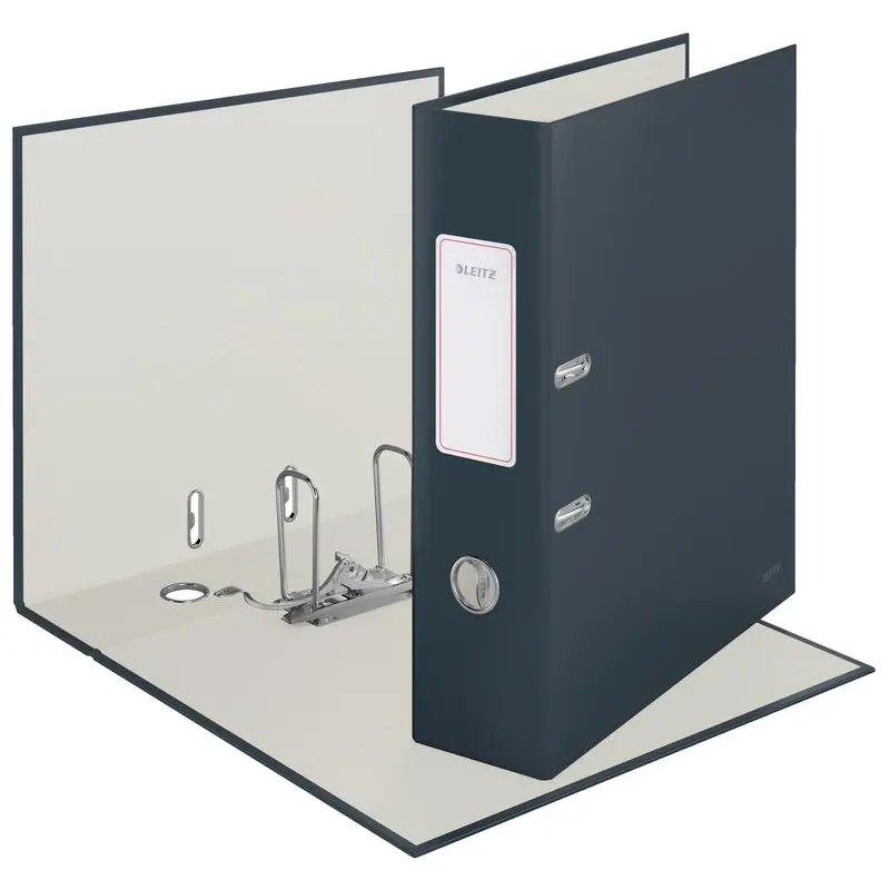 Leitz Lever Arch File 180 Cosy A4 80mm Velvet Grey (Pack 6) - 10610089