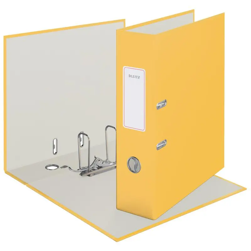 Leitz Lever Arch File 180 Cosy A4 80mm Warm Yellow (Pack 6) - 10610019