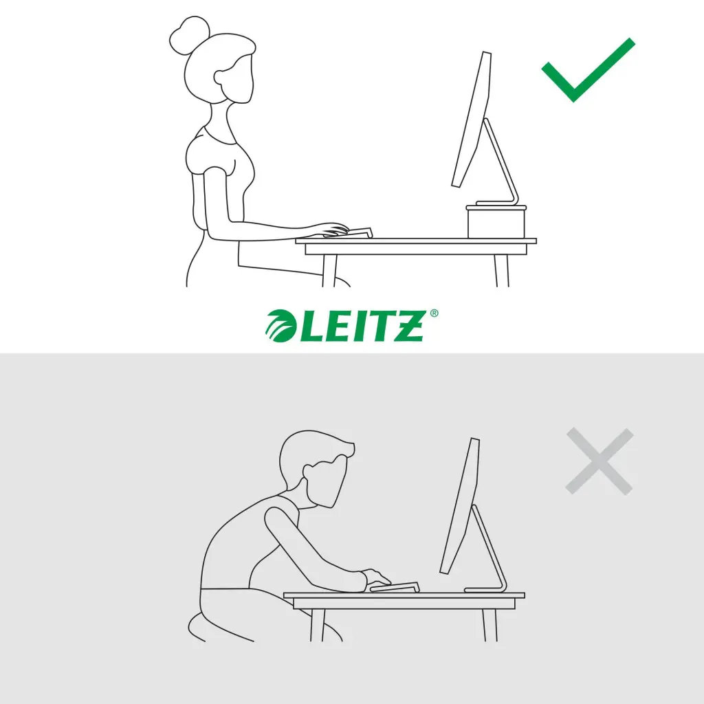 Leitz Ergo Stylish Monitor Riser Stand White - 64340001