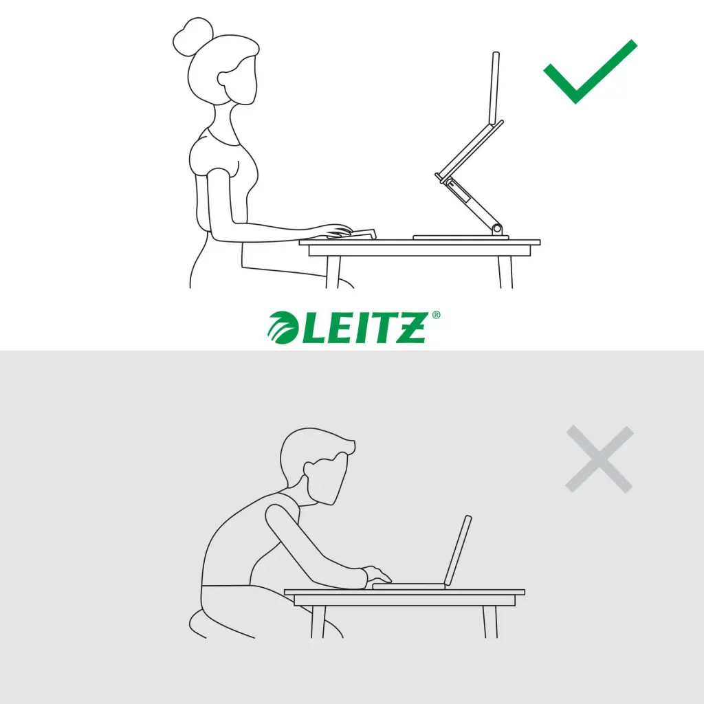 Leitz Ergo Height Adjustable Multi-Angle Laptop Stand White - 64240001