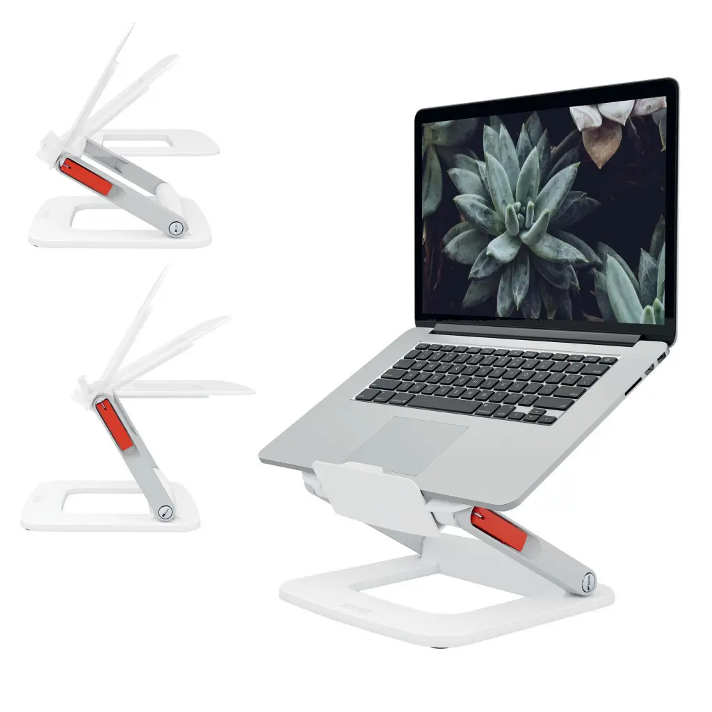 Leitz Ergo Height Adjustable Multi-Angle Laptop Stand White - 64240001