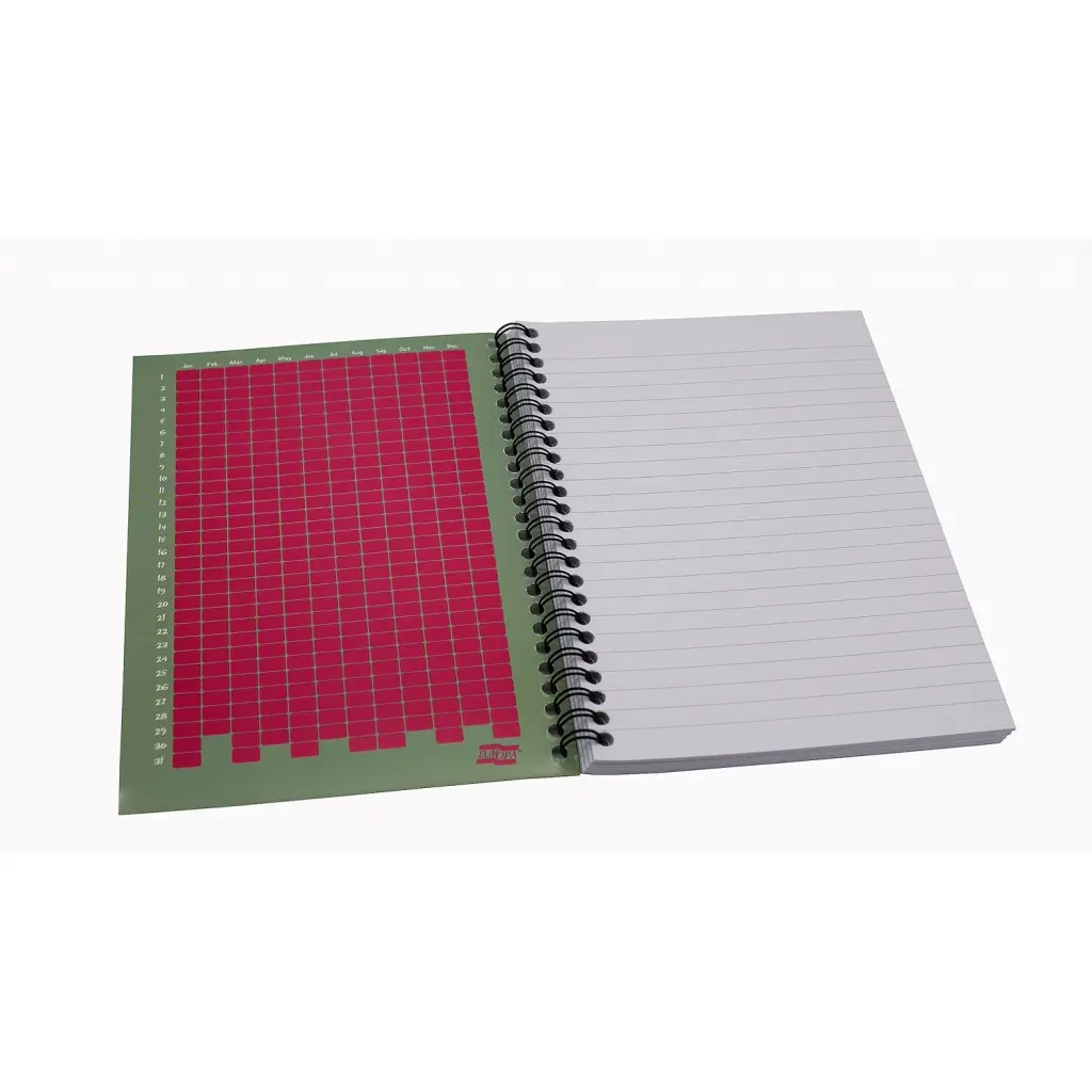 Europa Splash A5 Notepad Wirebound 160 Pages 80gsm FSC Paper Ruled Punched 4 Holes Pink (Pack 3) - EU1505Z