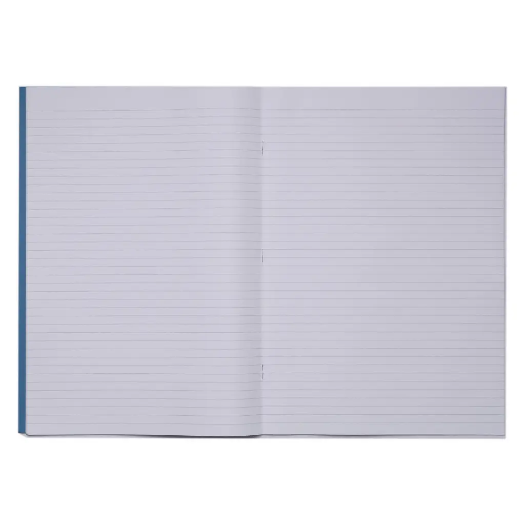 Rhino 13 x 9 A4+ Oversized Exercise Book 40 Page Ruled 8mm Light Blue (Pack 100) - VDU024-160-0