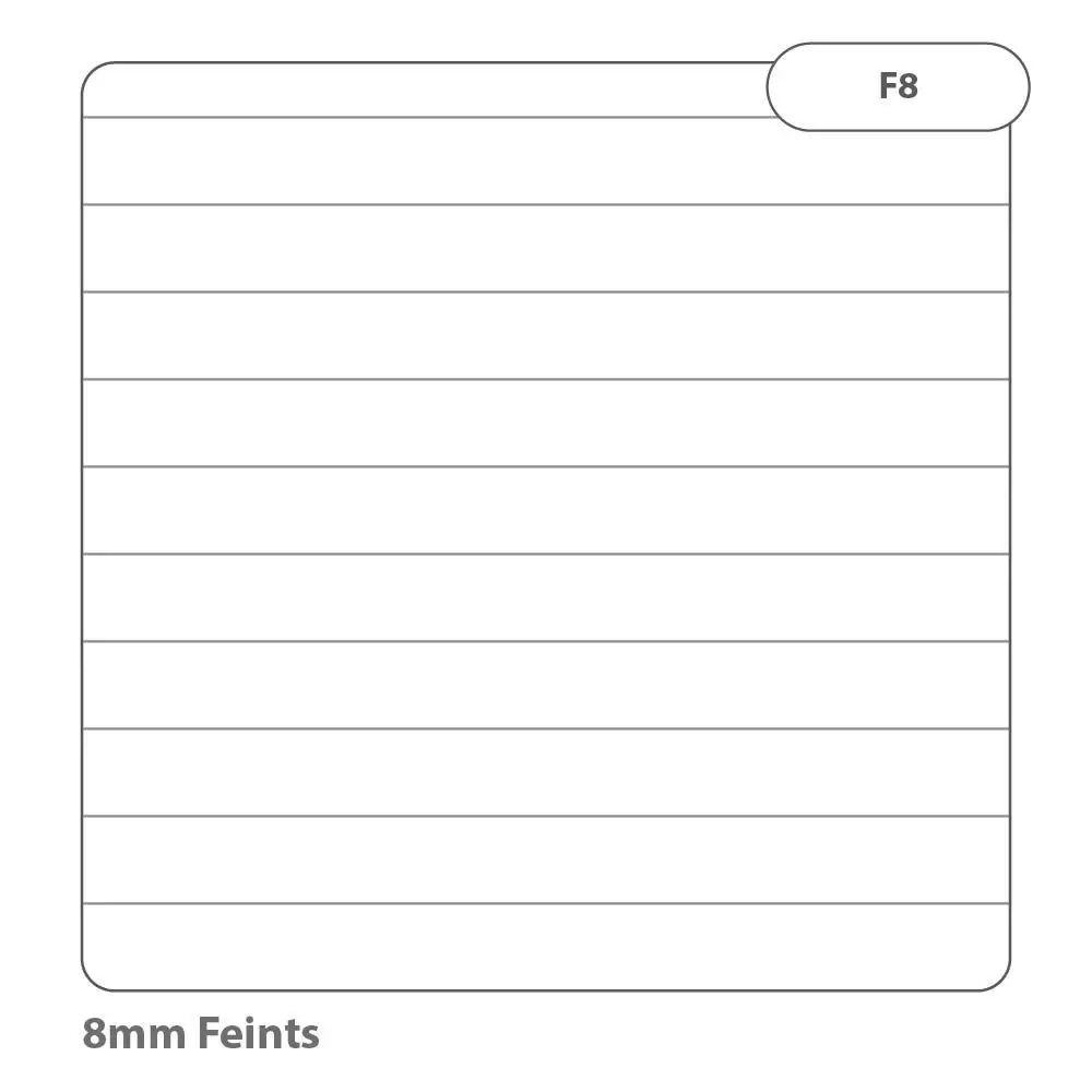 Rhino 200 x 120 Exercise Book 64 Page Feint Ruled 8mm Light Blue (Pack 100) - VAB005-2