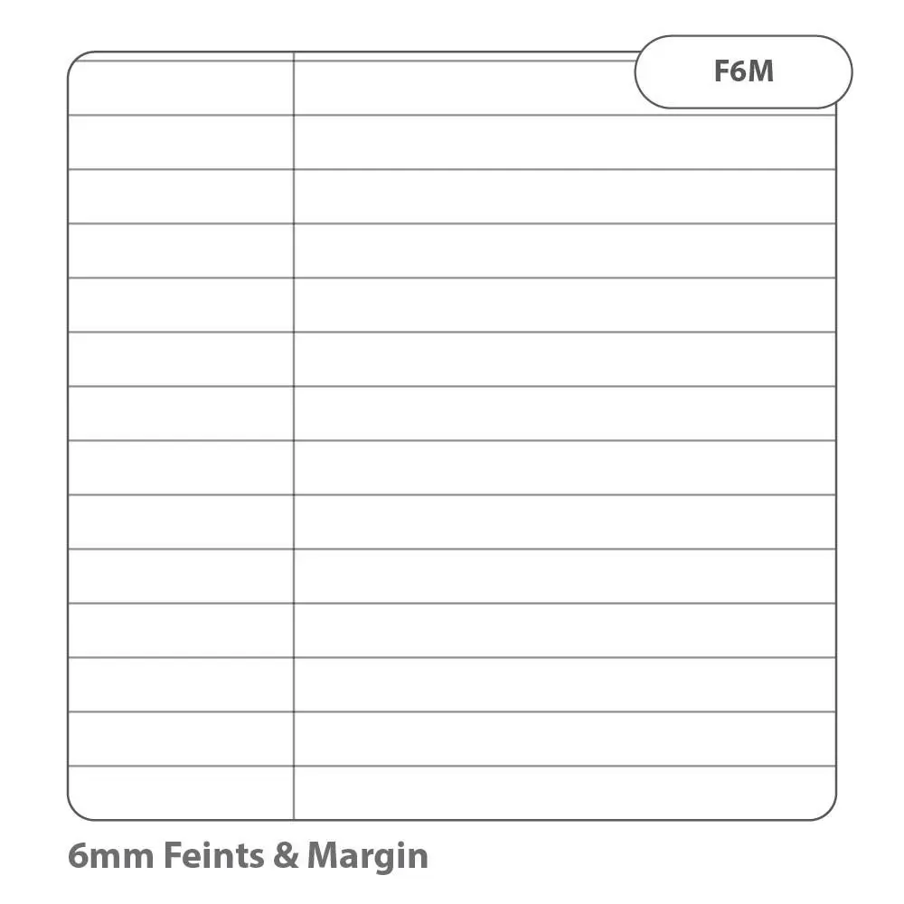 Rhino A4 Refill Pad 400 Page Feint Ruled 6mm With Margin (Pack 5) - V4DCNM-6