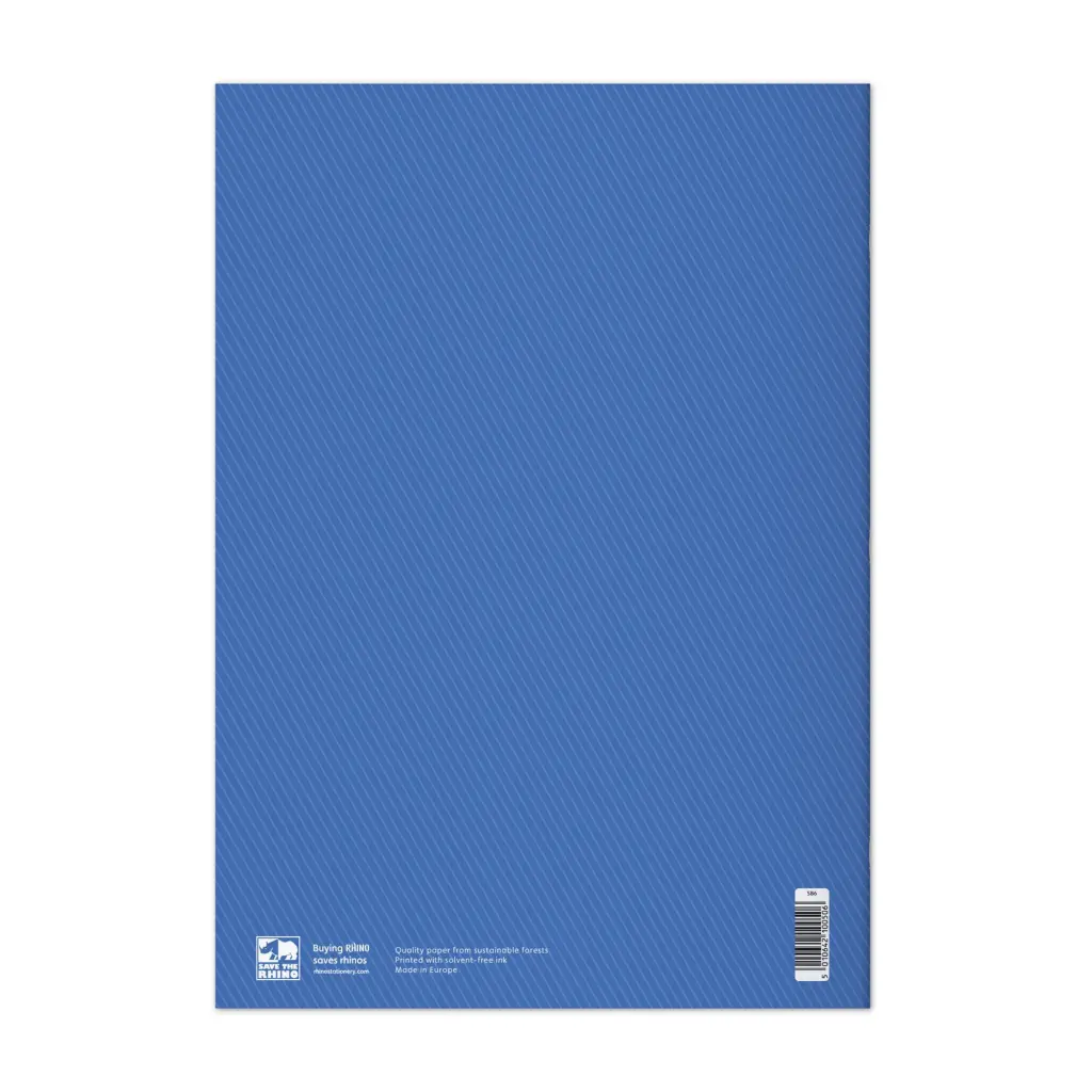 Rhino 13 x 9 A4+ Scrapbook 36 Page Blue Sugar Paper (Pack 6) - SB6-6