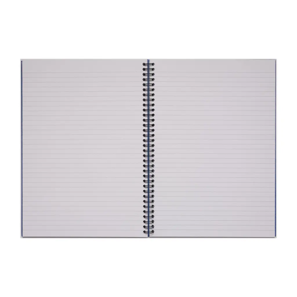 Rhino A4 Twinwire Hardback Notebook 160 Page Feint Ruled 8mm (Pack 5) - RTWA4B-2