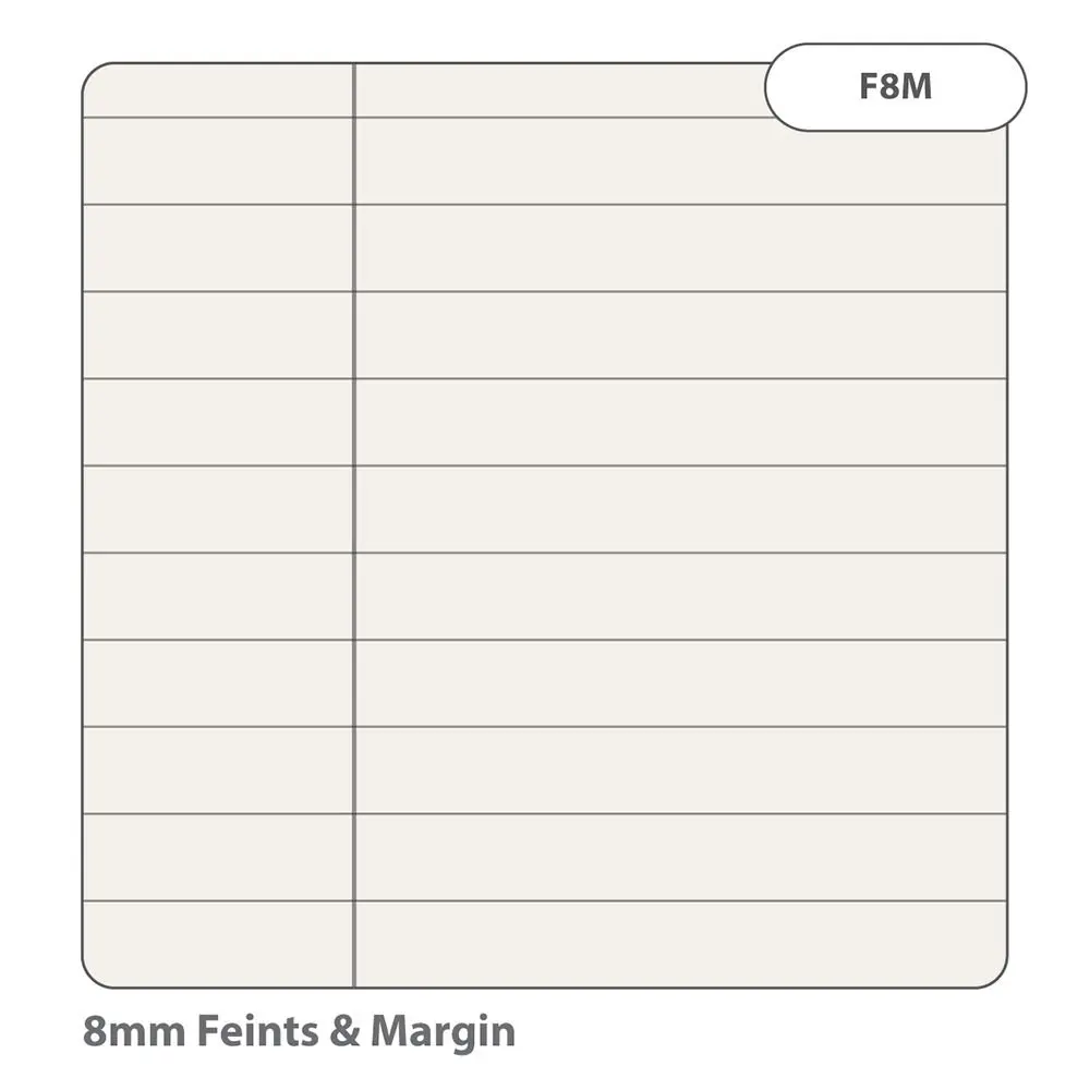 Rhino A4 Recycled Refill Pad 320 Page Feint Ruled 8mm With Margin (Pack 3) - RHDFMR-2