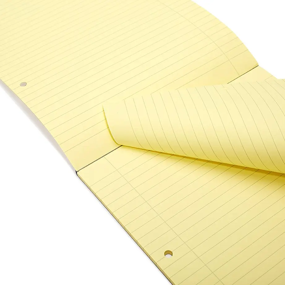 Rhino A4 Special Refill Pad 50 Leaf Feint Ruled 8mm With Margin Yellow Tinted Paper (Pack 6) - HAYFM-6