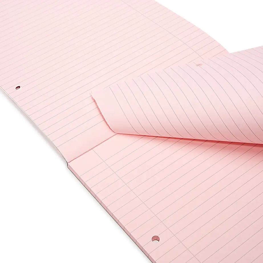 Rhino A4 Special Refill Pad 50 Leaf Feint Ruled 8mm With Margin Pink Tinted Paper (Pack 6) - HAPFM-8