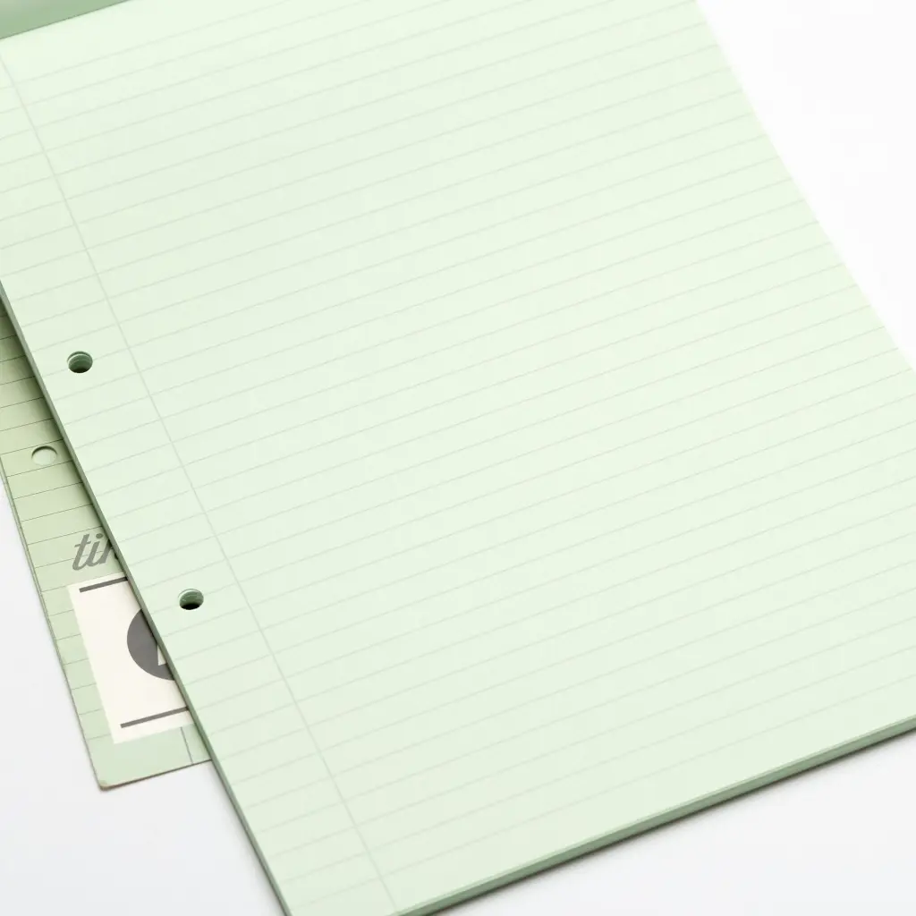 Rhino A4 Special Refill Pad 50 Leaf Feint Ruled 8mm With Margin Green Tinted Paper (Pack 6) - HAGFM-0