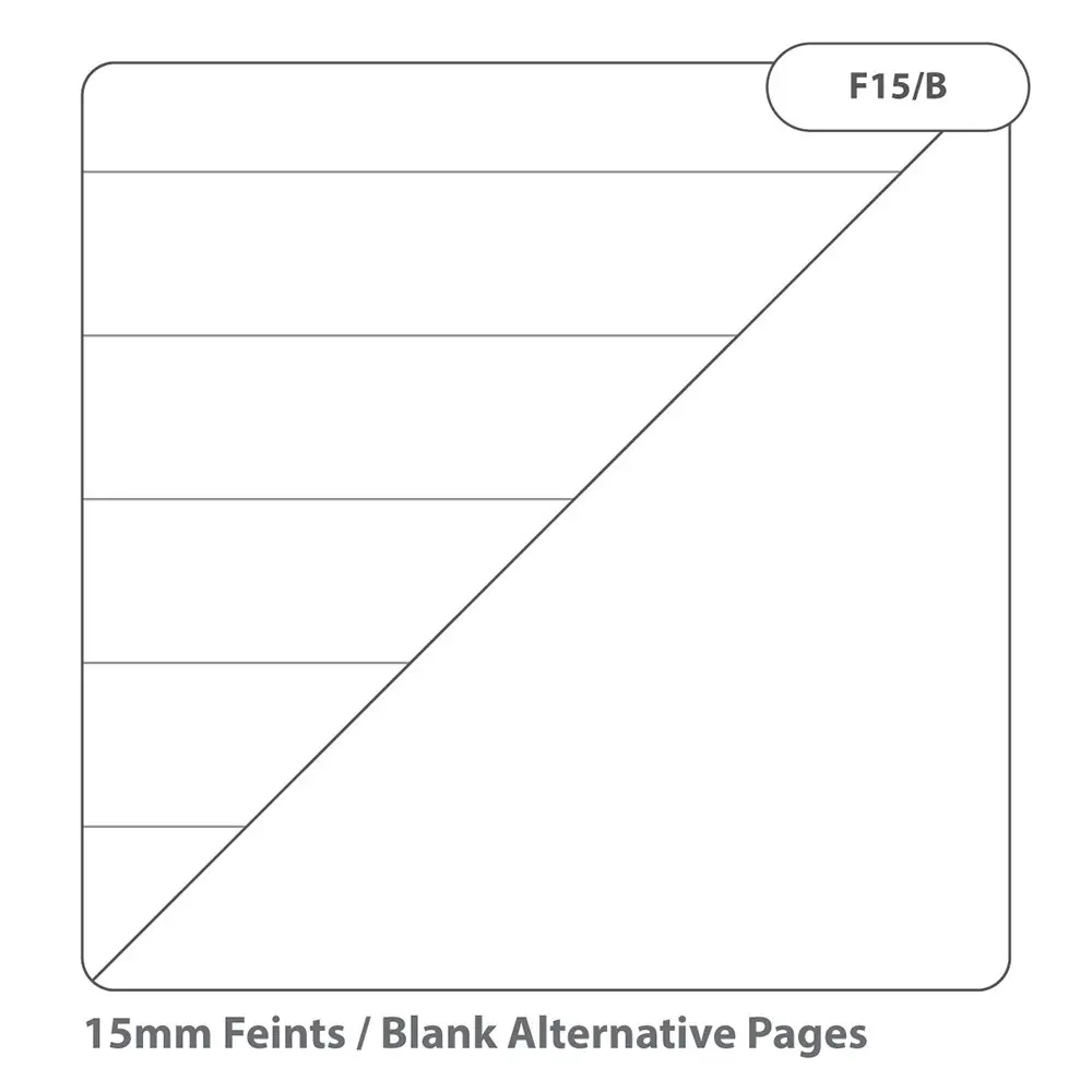 Rhino A4 Exercise Book 64 Page Feint Ruled 15mm With Plain Reverse Yellow (Pack 50) - VEX677-235-2