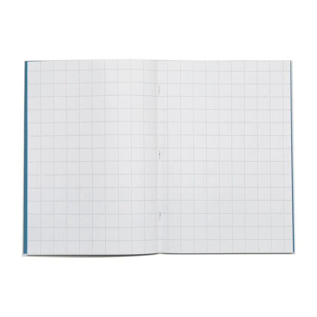 Rhino A4 Exercise Book 80 Page 20mm Squared Light Blue (Pack 50) - VEX668-3735-4