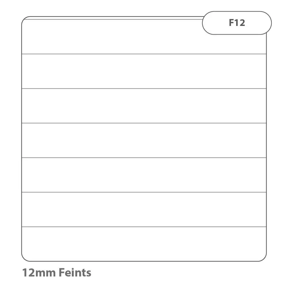 Rhino 13 x 9  A4+ Oversized Exercise Book 40 Page Feint Ruled 12mm Purple (Pack 100) - VDU024-230-6