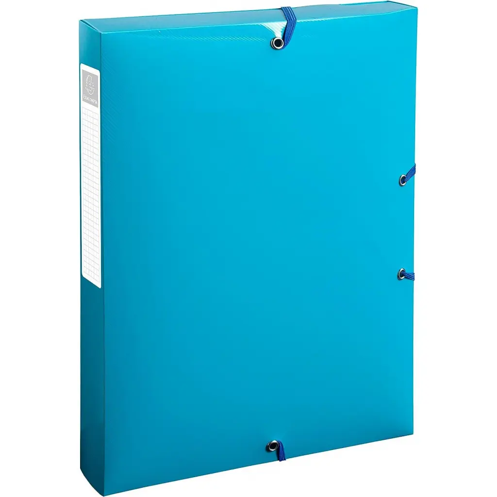 Exacompta Bee Blue Box File A4 Assorted Colours Pack 8 59140E