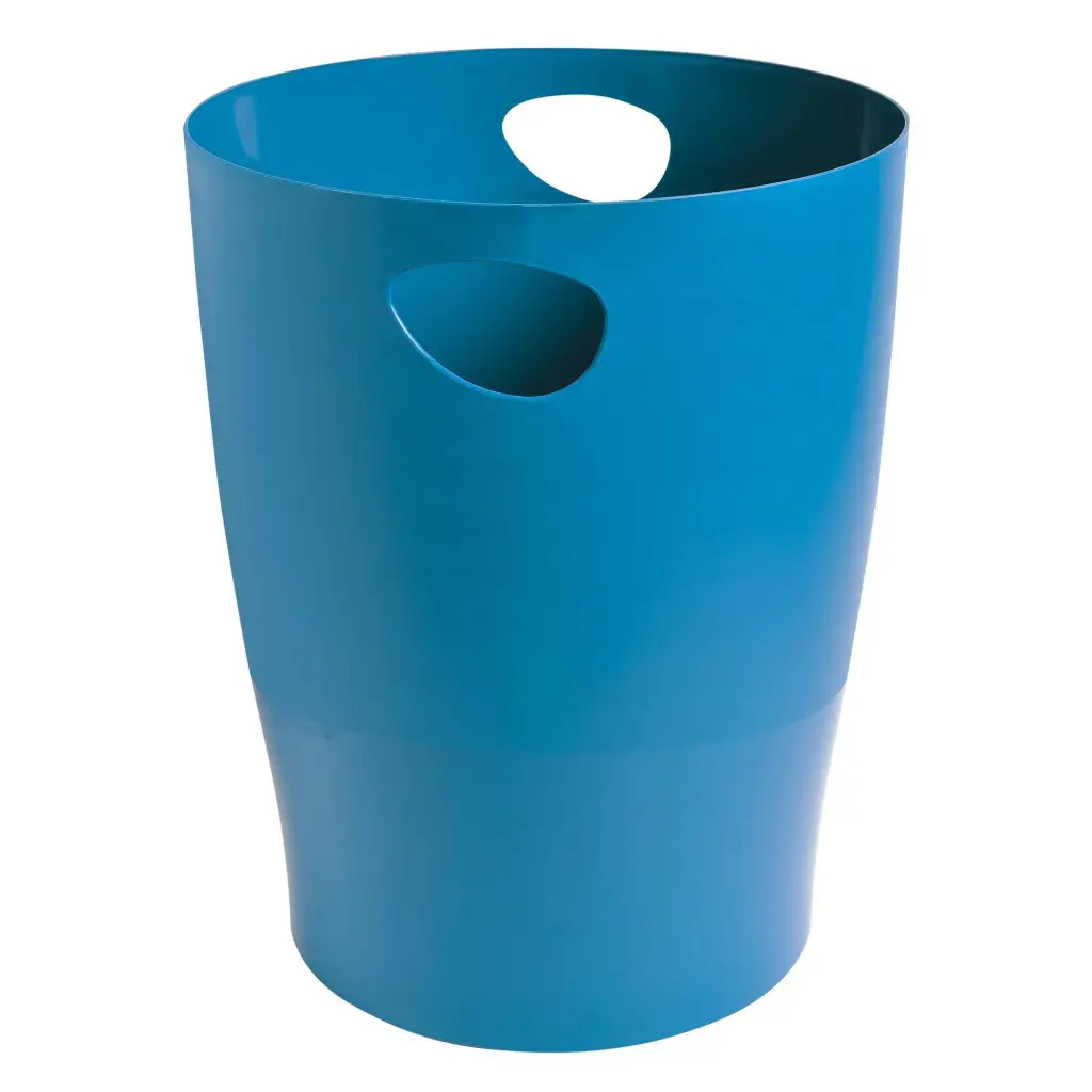 Exacompta Bee Blue 15L Waste Bin 263x263x335mm Turquoise 45384D