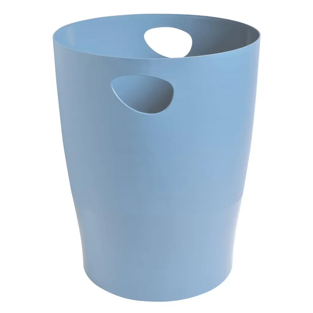 Exacompta Bee Blue 15L Waste Bin 263x263x335mm Light Blue 45309D