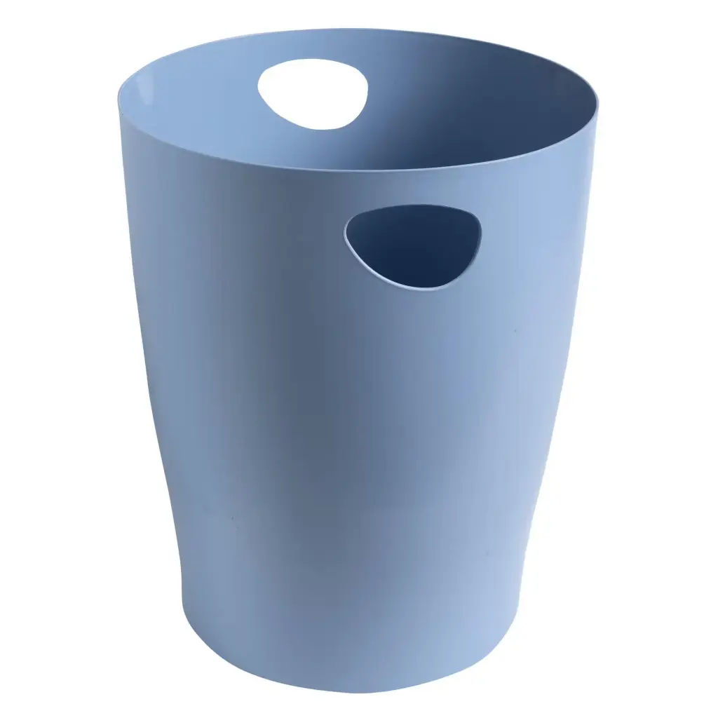 Exacompta Bee Blue 15L Waste Bin 263x263x335mm Light Blue 45309D