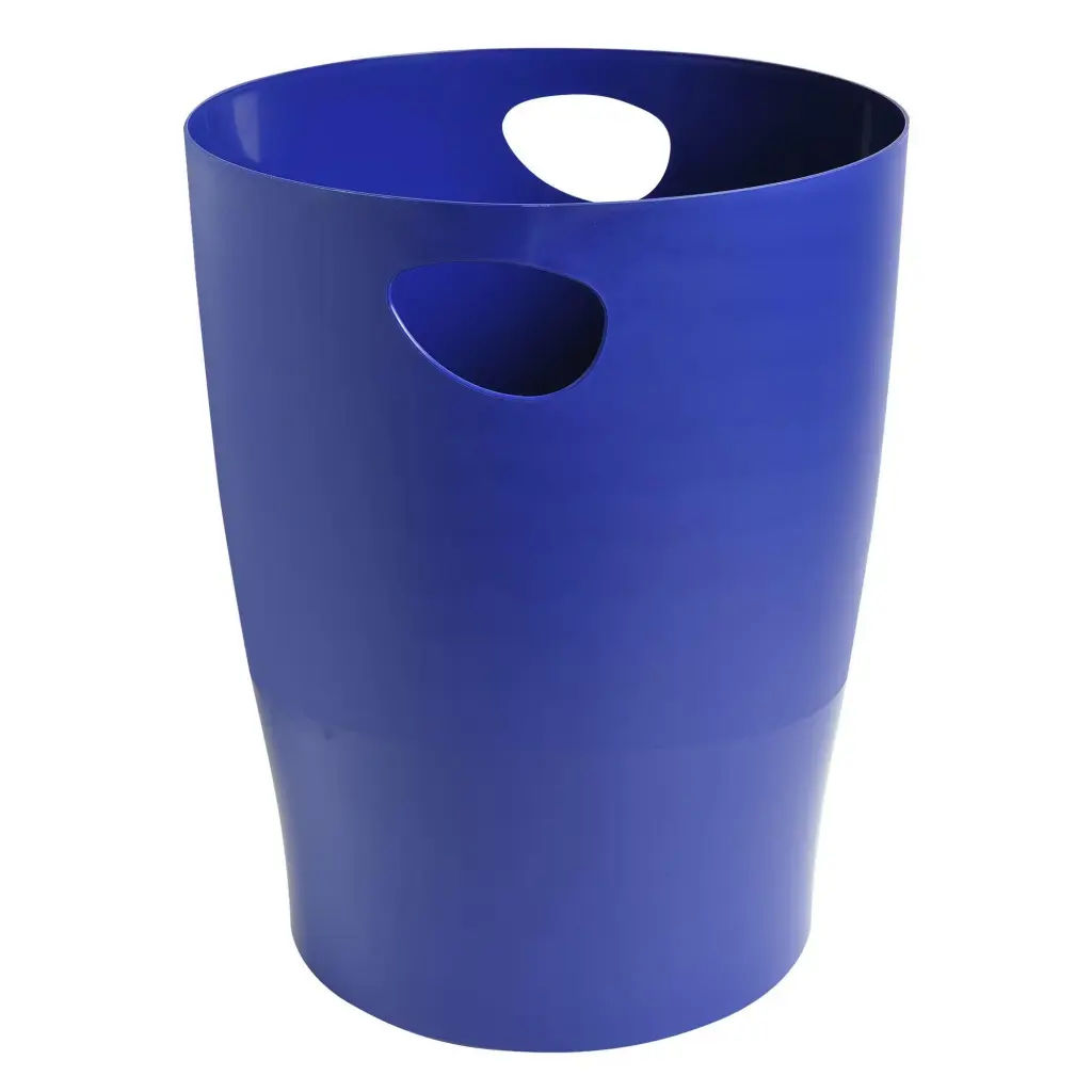 Exacompta Bee Blue 15L Waste Bin 263x263x 335mm Navy Blue 45303D