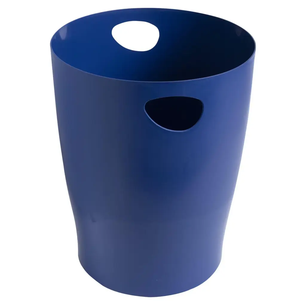 Exacompta Bee Blue 15L Waste Bin 263x263x 335mm Navy Blue 45303D