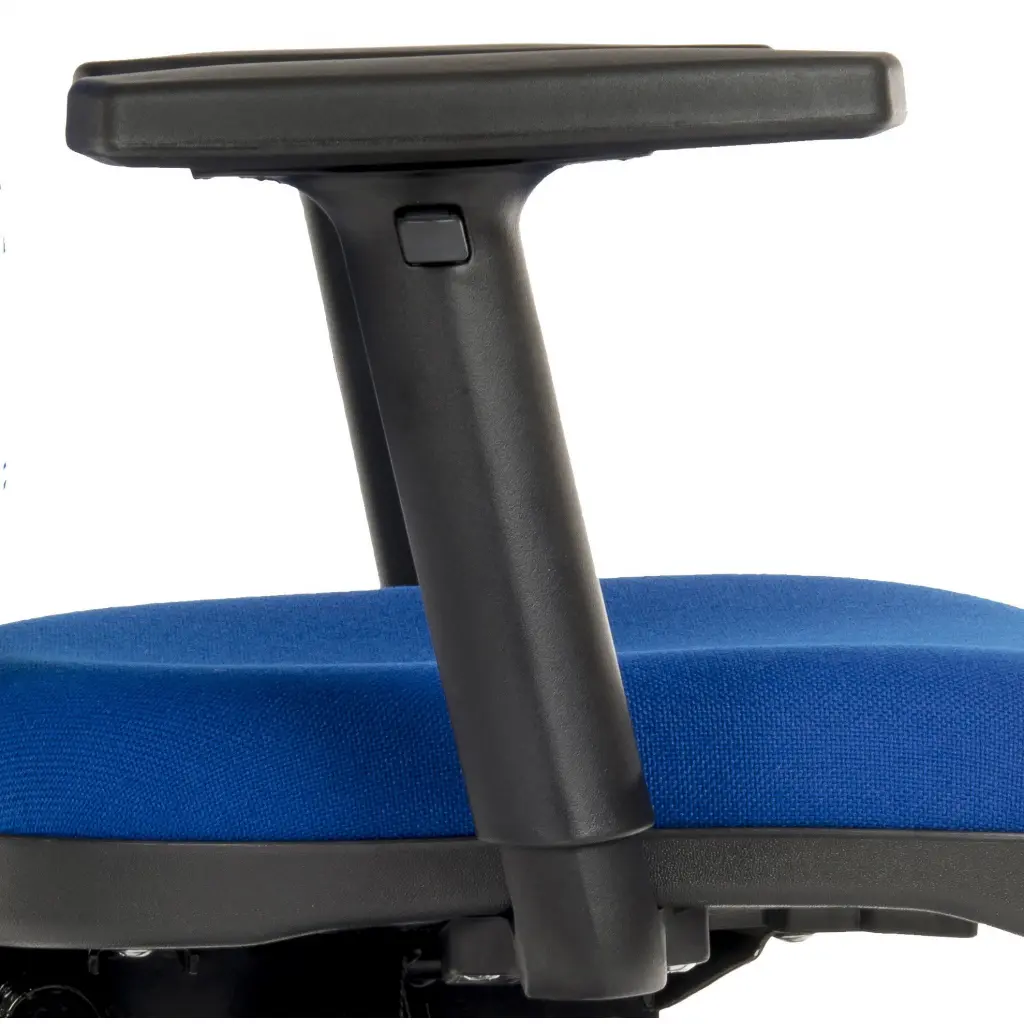 Ergo Blaster Medium Back Office Chair Adjustable Arms Blue 1100BLU/0280