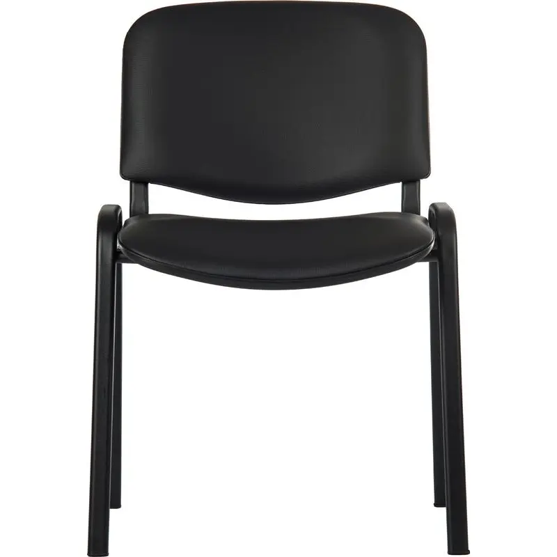 Conference PU Stackable Chair Black 1500PU-BLK